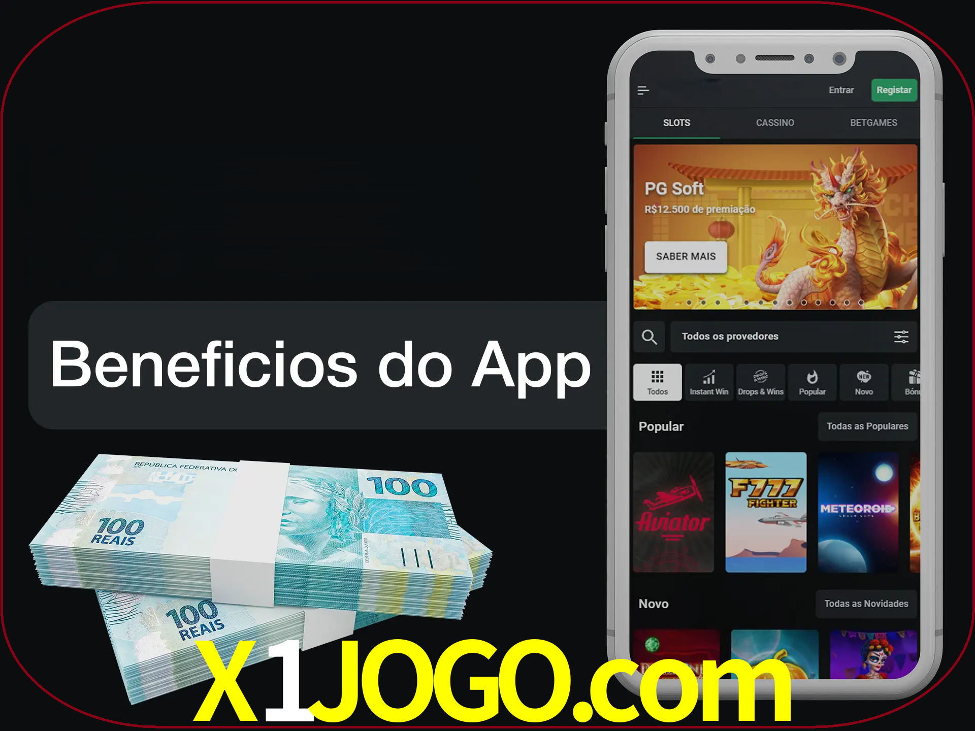 Obtenha todos os benefícios usando o aplicativo.