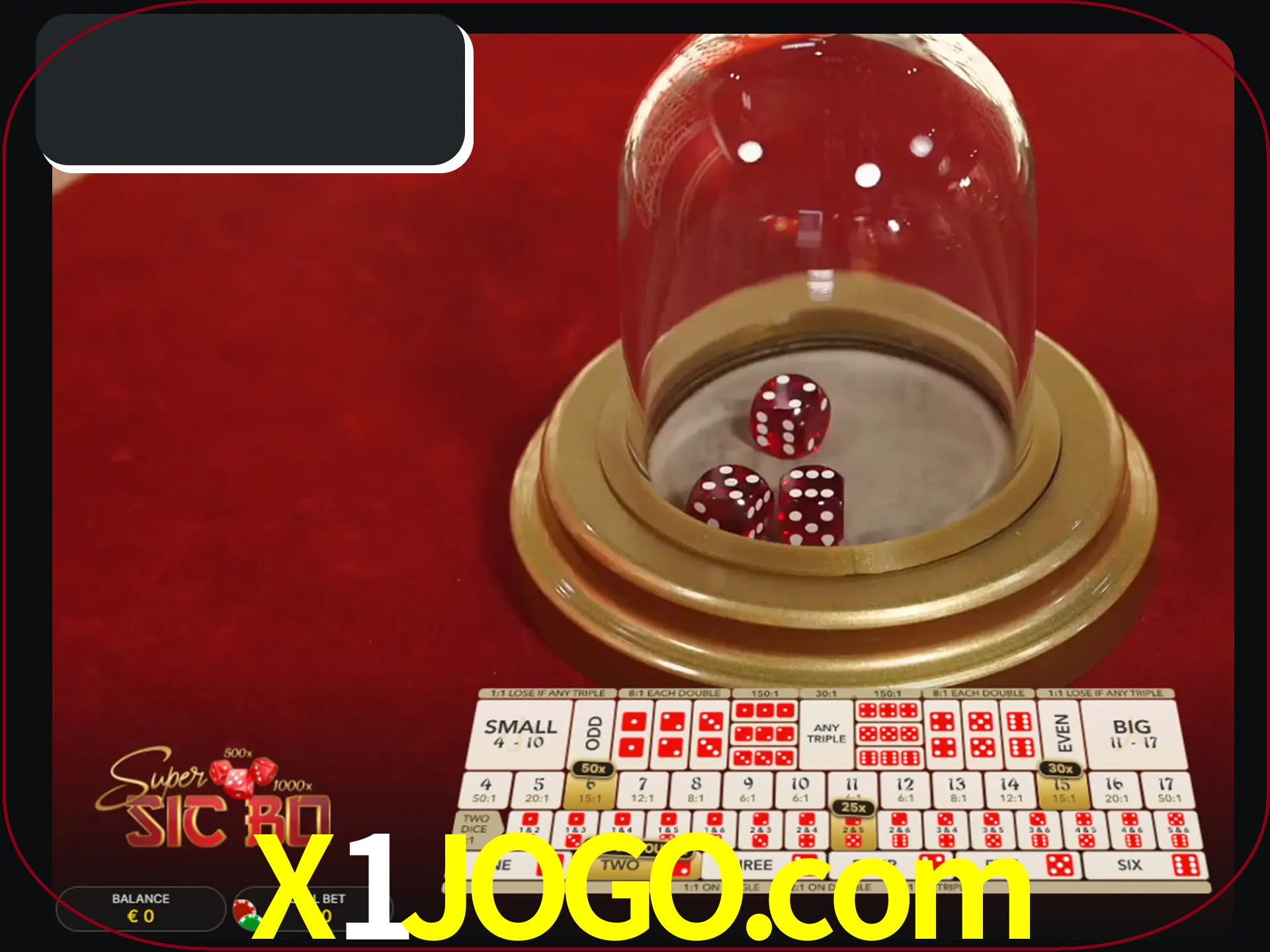 Deixe os dados ao seu lado nos jogos da Sic Bo.