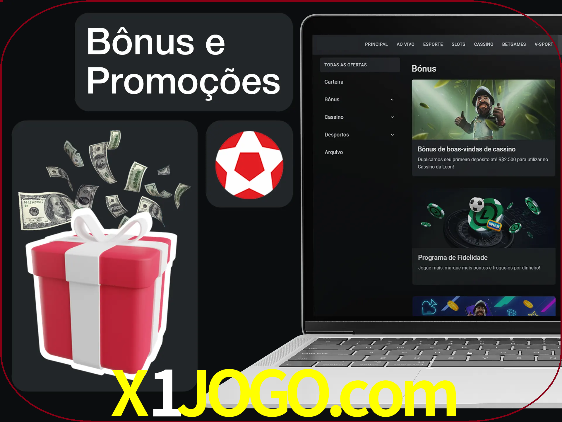 Verifique se há novos bônus e promoções.