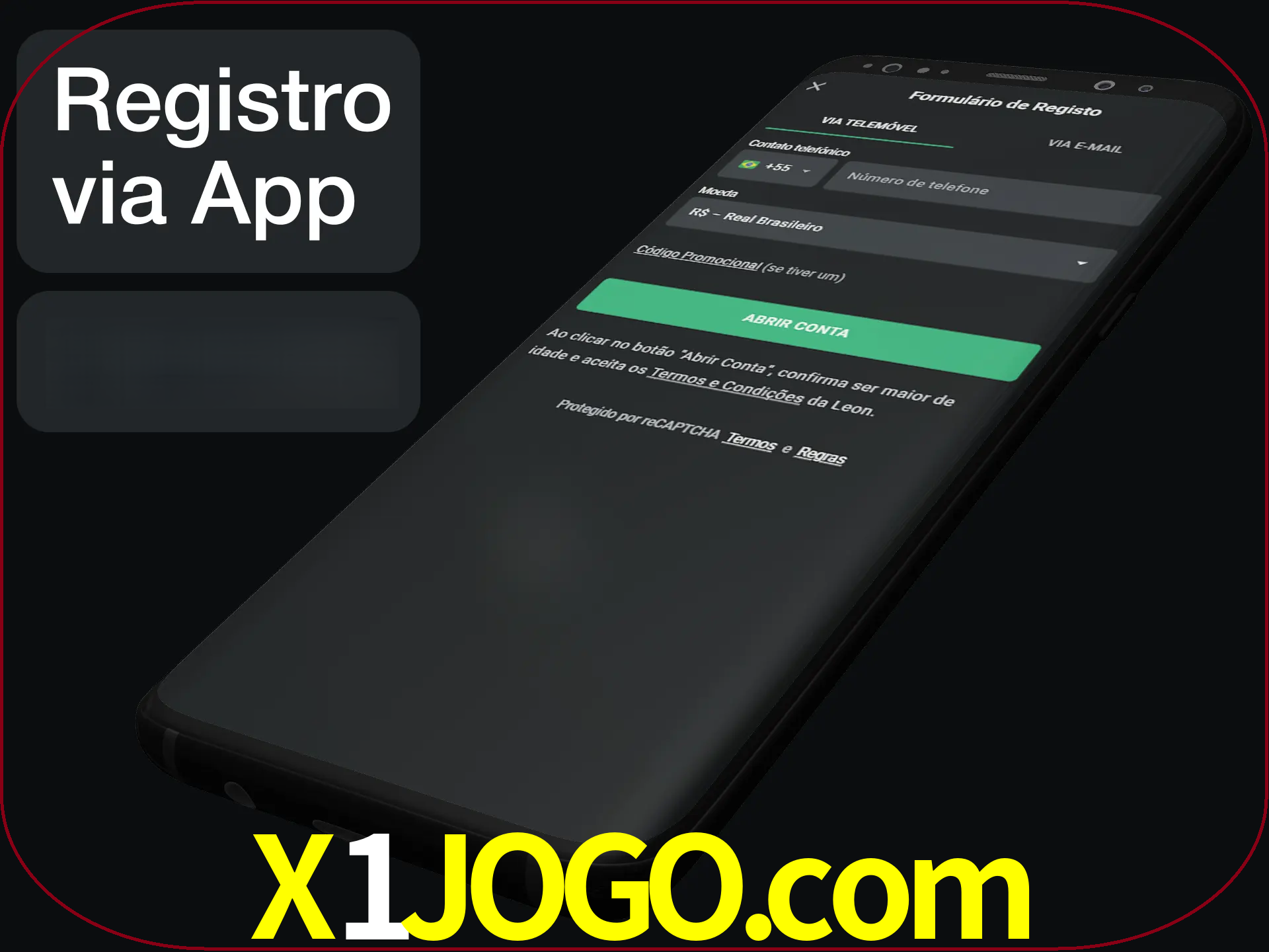 Registre-se quiclly em LeonBet usando o aplicativo.