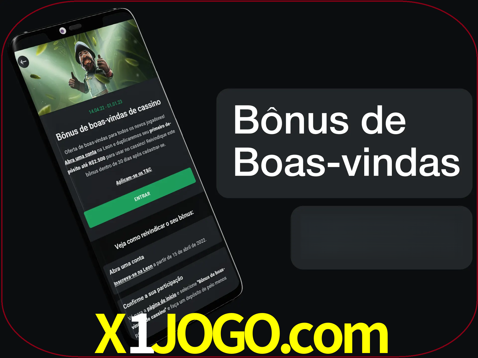 Não se esqueça de usar o bônus de boas-vindas.